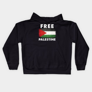 Free Palestine flag Kids Hoodie